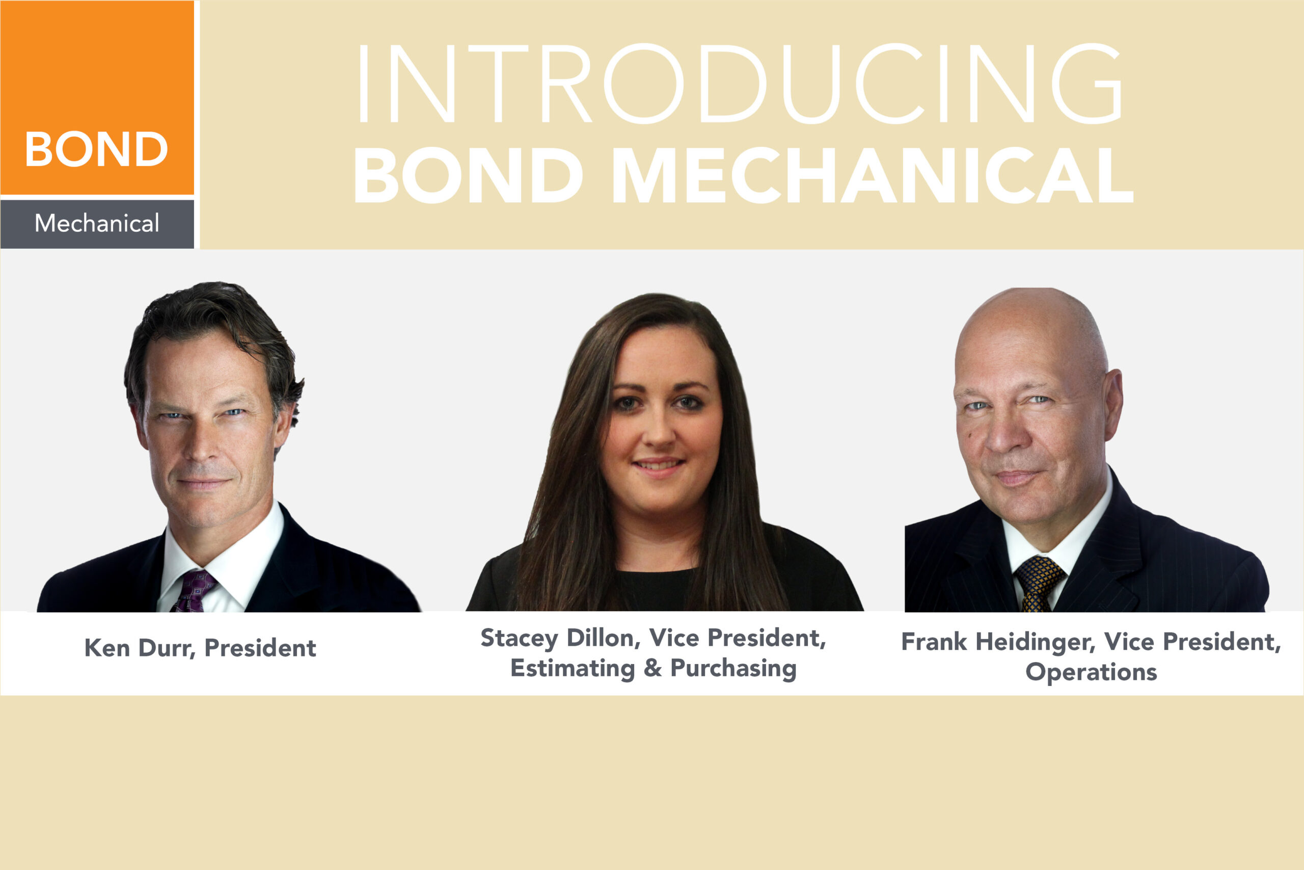 Introducing BOND Mechanical Ken Durr Frank Heidinger Stacey Dillon New York City